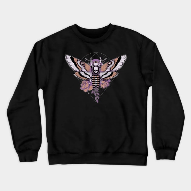 Death Moth Crewneck Sweatshirt by xMorfina